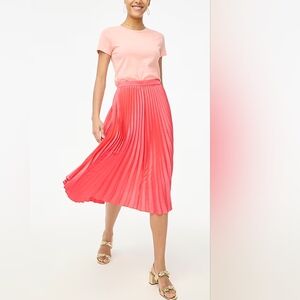 NWT J. Crew Pleated midi skirt Sz S